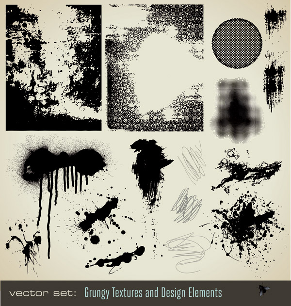 free vector Ink dots texture vector